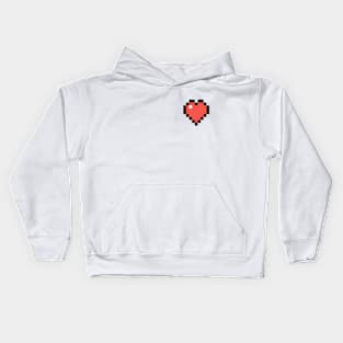 Pixel heart Kids Hoodie